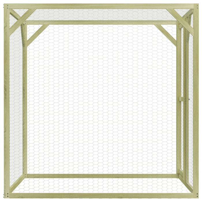 Kippenhok 1,5X1,5X1,5 M Geïmpregneerd Grenenhout