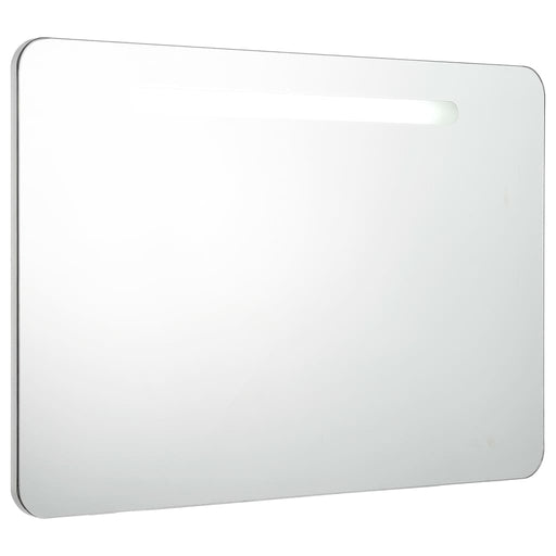 Badkamerkast Met Spiegel Led 80X9,5X55 Cm