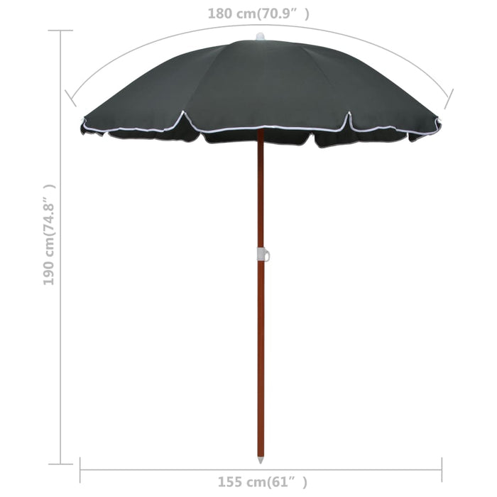 Parasol Met Stalen Paal