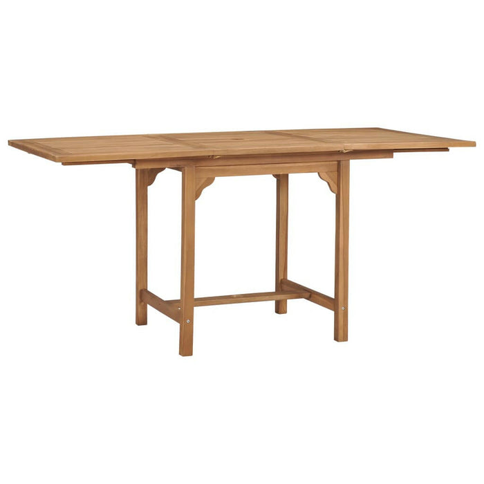 Tuintafel Verlengbaar (110-160)X80X75 Cm Massief Teakhout