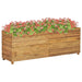 Plantenbak Verhoogd 50X40X38 Cm Massief Teakhout En Staal