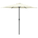 Parasol Met Aluminium Paal 270X246 Cm Terracottakleurig