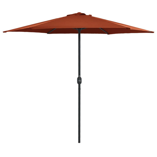 Parasol Met Aluminium Paal 270X246 Cm Terracottakleurig