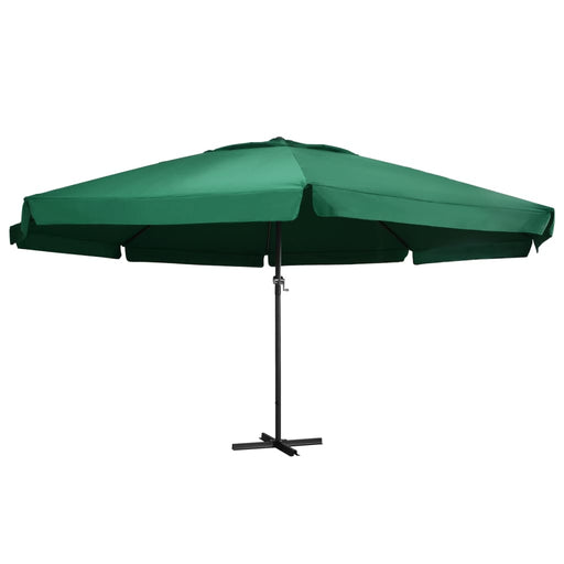 Parasol Met Aluminium Paal Azuurblauw