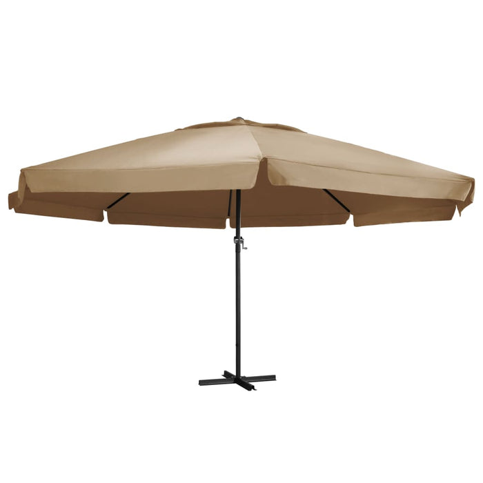 Parasol Met Aluminium Paal Azuurblauw