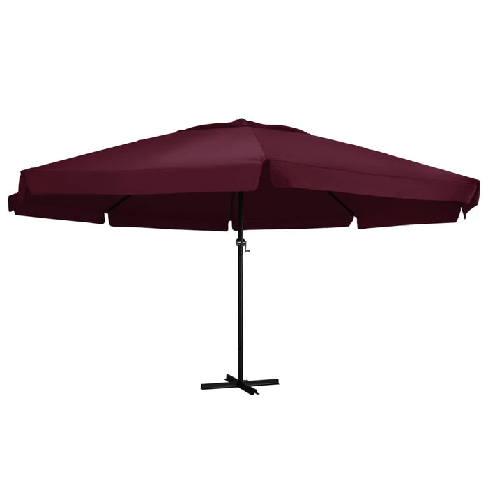 Parasol Met Aluminium Paal Azuurblauw