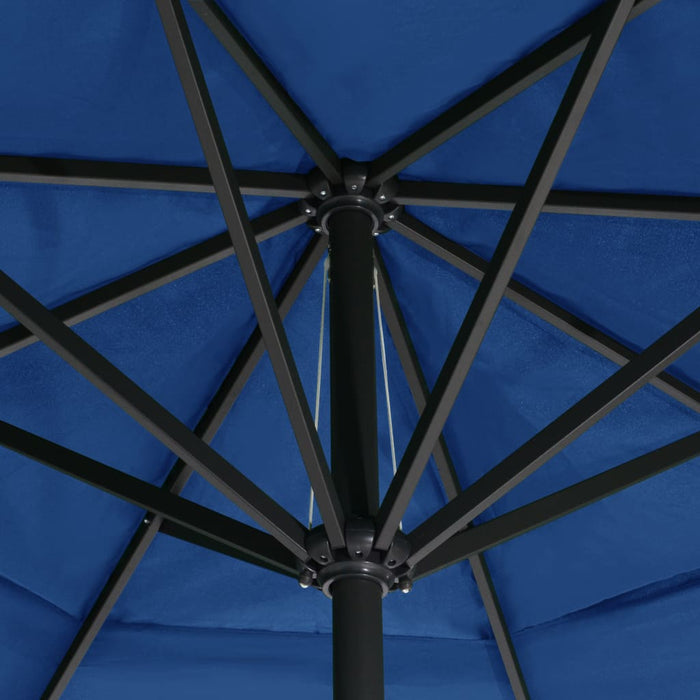 Parasol Met Aluminium Paal Azuurblauw