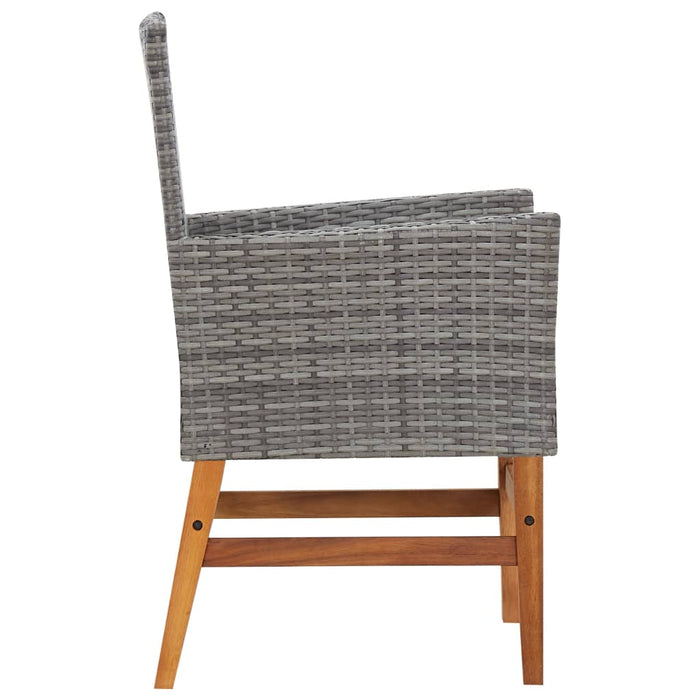 Tuinset Poly Rattan En Acaciahout