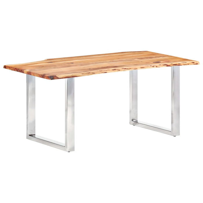 Eetkamertafel Met Natuurlijke Randen 3,8 Cm 200 Cm Acaciahout