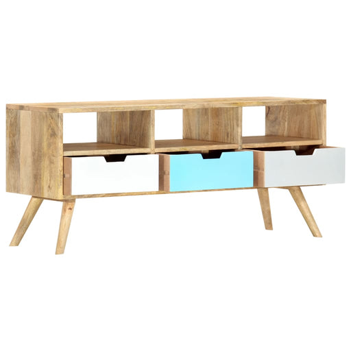 Tv-Meubel 110X35X48 Cm Massief Mangohout