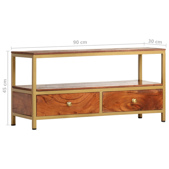 Dressoir 90X30X45 Cm Massief Acaciahout