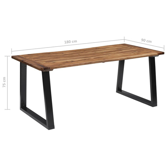 Eettafel 180X90Cm Massief Acaciahout