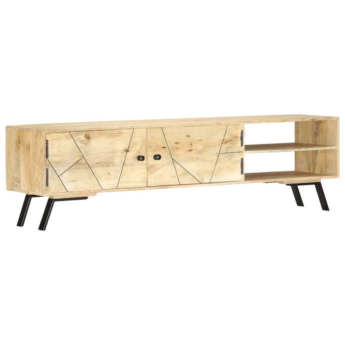 Tv-Meubel 140X30X40 Massief Sheeshamhout