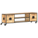 Tv-Meubel 130X30X39 Cm Massief Mangohout