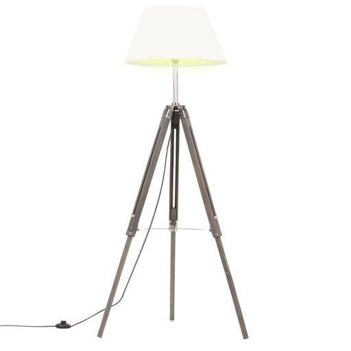 Vloerlamp Driepoot 141 Cm Massief Teakhout Honing