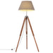 Vloerlamp Driepoot 141 Cm Massief Teakhout Honing