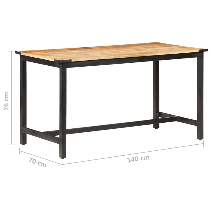 Eettafel Massief Ruw Mangohout