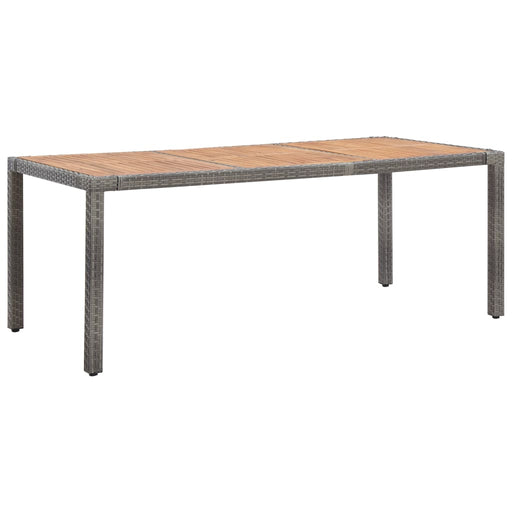 Tuintafel Poly Rattan En Massief Acaciahout