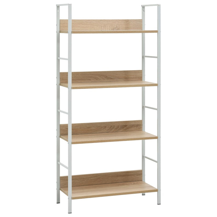 Boekenkast 5 Schappen 60X27,6X58,5 Cm Bewerkt Hout Kleur