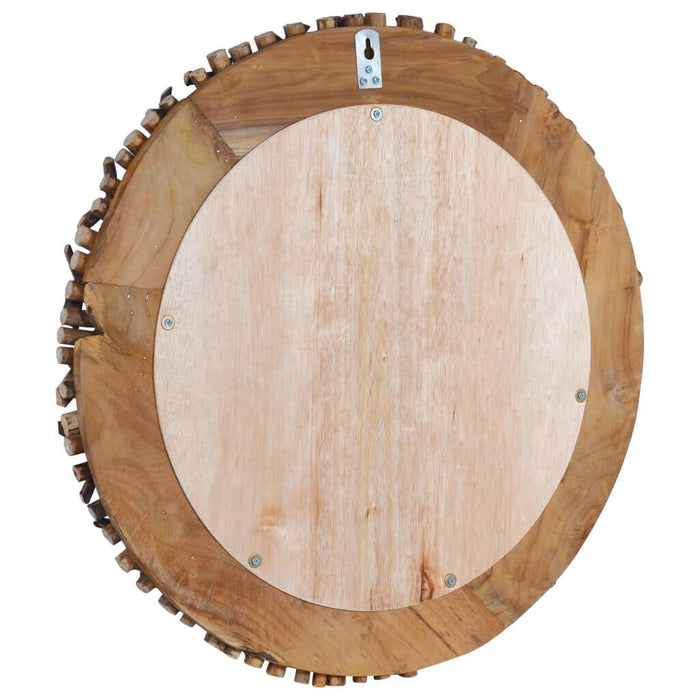 Wandspiegel Rond 60 Cm Teakhout