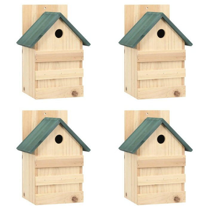 Vogelhuisjes 4 St 23X19X33 Cm Vurenhout