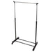 Storage Solutions Kledingrek Met Wielen Enkele Stang 80X42X(90-165) Cm