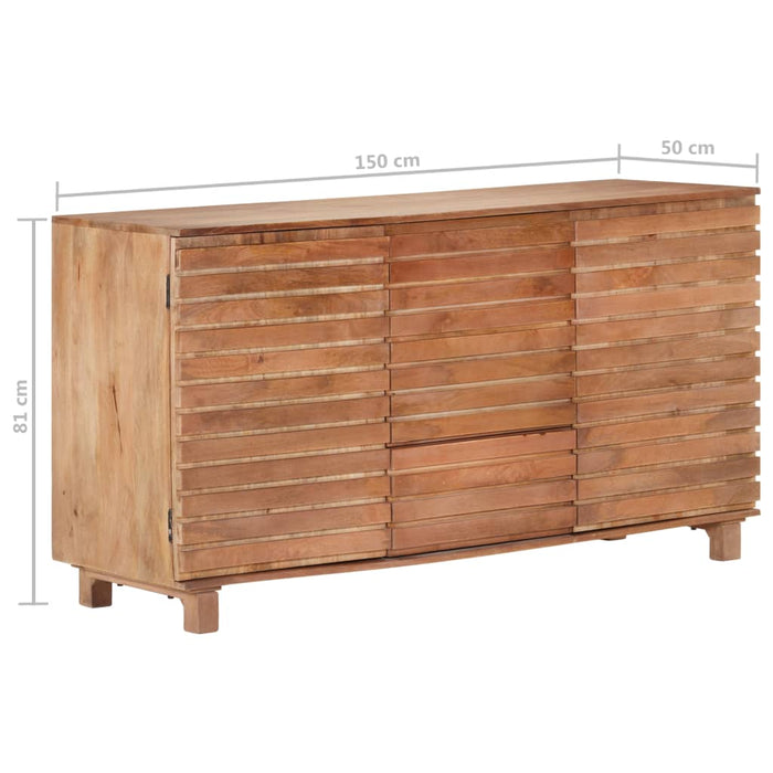 Dressoir 150X50X81 Cm Massief Mangohout