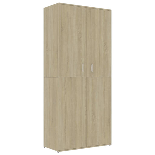 Schoenenkast 80X39X78 Cm Spaanplaat Kleurig Sonoma Eiken