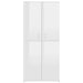 Schoenenkast 80X39X78 Cm Spaanplaat Hoogglans Wit