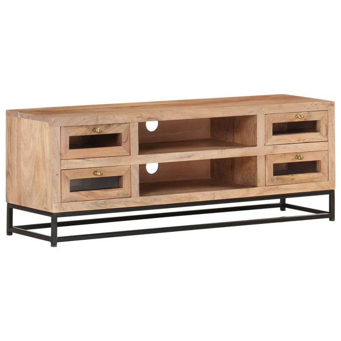 Tv-Meubel 110X30X40 Cm Massief Acaciahout