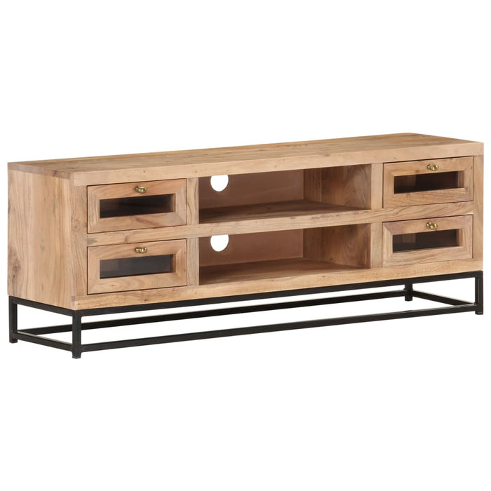 Tv-Meubel 110X30X40 Cm Massief Acaciahout