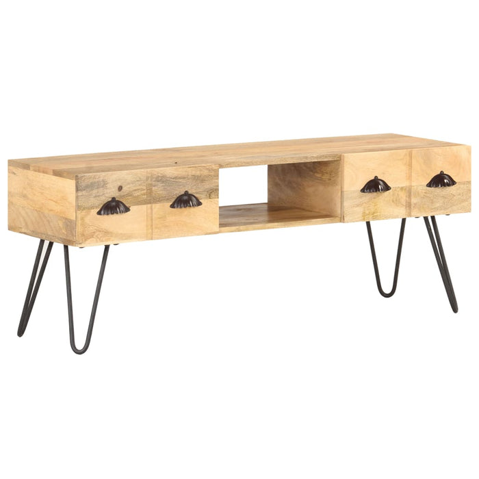 Tv-Meubel 120X35X45 Cm Massief Mangohout