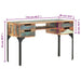 Bureau 118X48X75 Cm Massief Gerecycled Hout