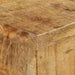 Wandtafel 120X30X75 Cm Ruw Mangohout Zwart