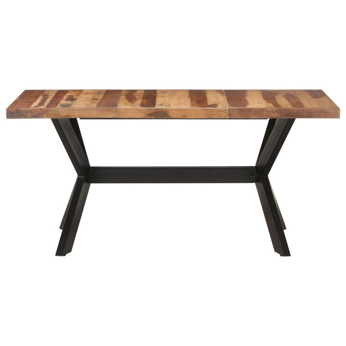 Eettafel Massief Hout Met Honingkleurige Afwerking