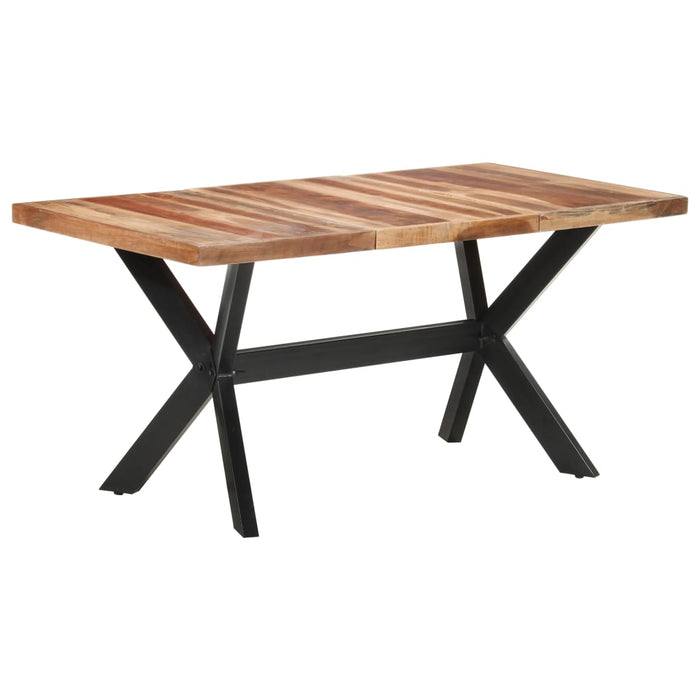 Eettafel Massief Hout Met Honingkleurige Afwerking