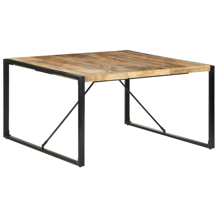 Eettafel 140X140X75 Cm Ruw Mangohout