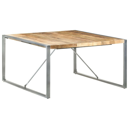 Eettafel 140X140X75 Cm Ruw Mangohout