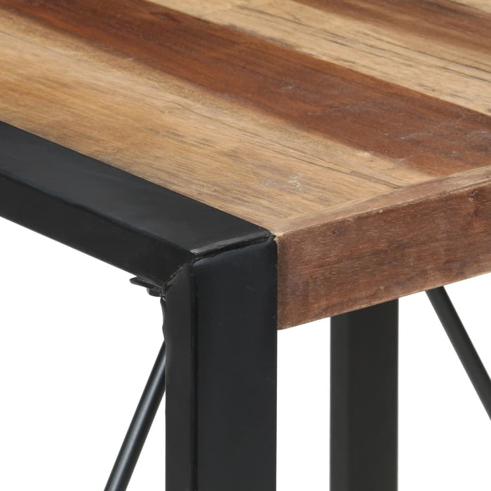 Eettafel Massief Hout Met Sheesham Afwerking Zwart