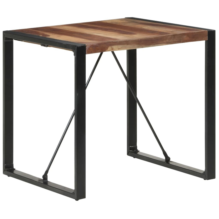 Eettafel Massief Hout Met Sheesham Afwerking Zwart