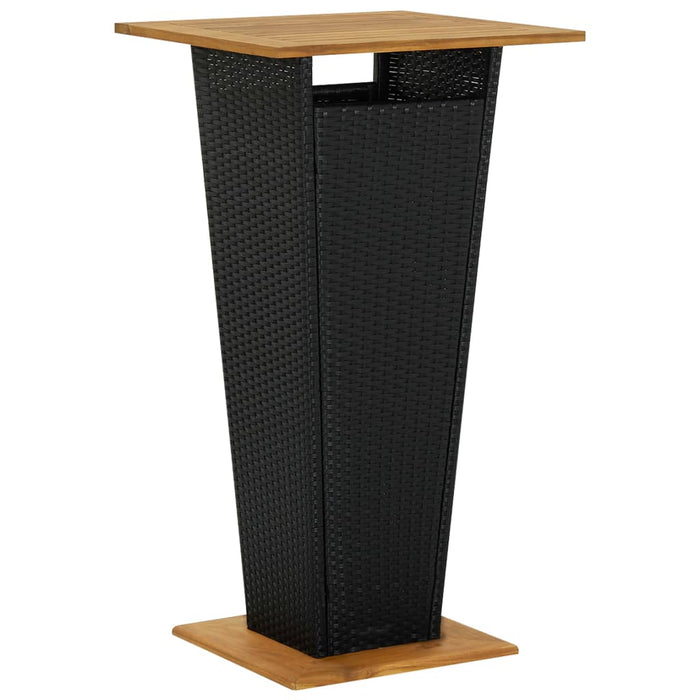 Bartafel Poly Rattan En Massief Acaciahout