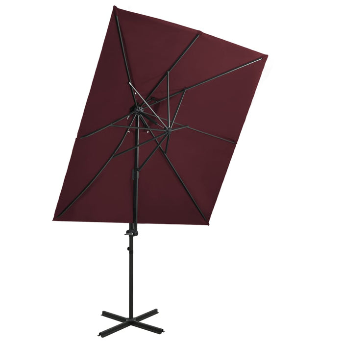 Zweefparasol Met Dubbel Dak 250X250 Cm Kleurig