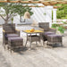 Tuinset Poly Rattan En Massief Acaciahout