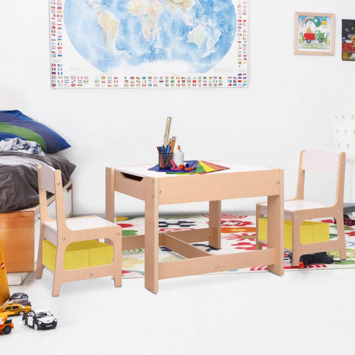 Kindertafel Met 2 Stoelen Mdf