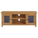 Tv-Meubel 110X35X44 Cm Massief Eikenhout