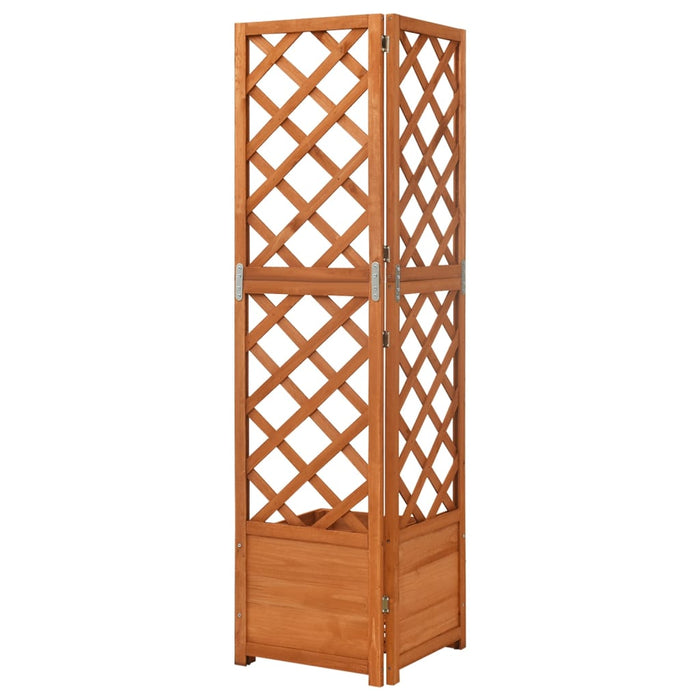 Latwerkplantenbak Hoekmodel 40X40X150 Cm Massief Vurenhout