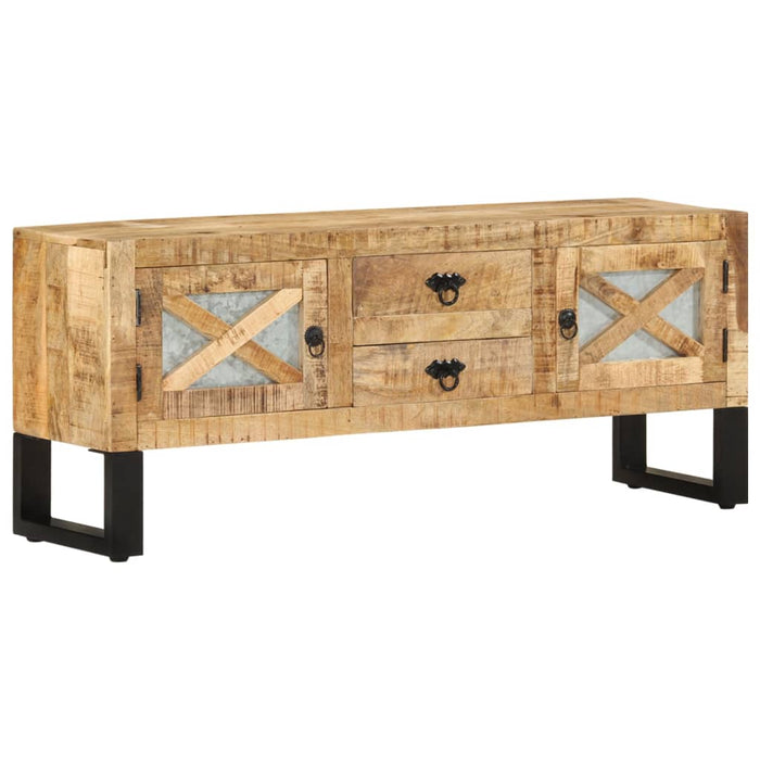 Tv-Meubel 110X30X45 Cm Ruw Mangohout