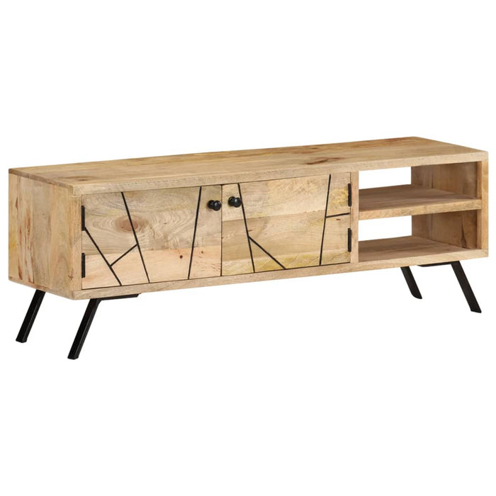 Tv-Meubel 110X30X40 Cm Massief Mangohout