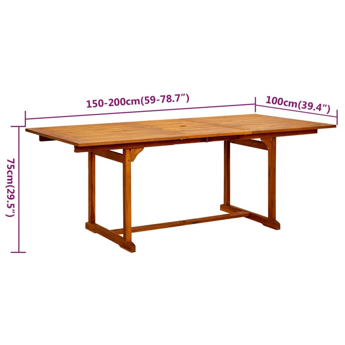 5-Delige Tuinset Massief Acaciahout