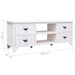 Tv-Meubel 108X30X40 Cm Massief Paulowniahout Antiekwit